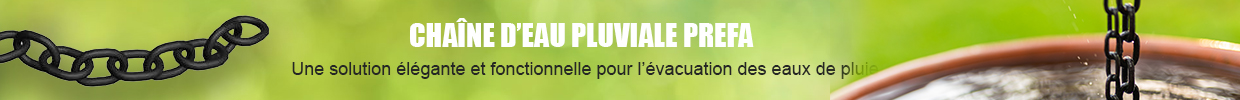 Chaîne d’eau pluviale PREFA