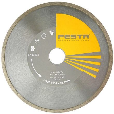 FESTA disque diamanté continu 200x25,4 / emballage 1 pièce