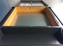 Lucarne de toit en aluminium avec polycarbonate, 600 x 600, anthracite (2)