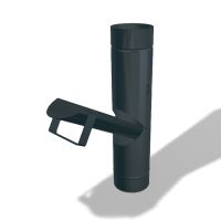 Clapet anti-retour PREFA pour eau de pluie, Ø 80 mm, Anthracite P10 RAL 7016