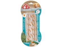 Friandise 8in1 Delights Dental bâtonnet torsadé 10pcs Friandise 8in1 Delights Dental bâtonnet torsadé 10pcs