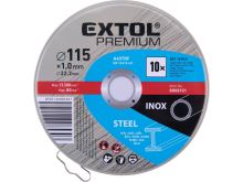 EXTOL PREMIUM disque à tronçonner pour acier/inox, 10pcs, Ø 115x1,0x22,2mm 8808101