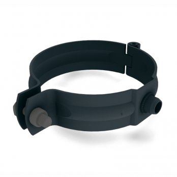 PREFA collier de descente en aluminium Ø 80 mm, Anthracite P10 RAL 7016