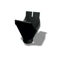PREFA culotte aluminium Ø 100/80 mm, Noir P10 RAL 9005