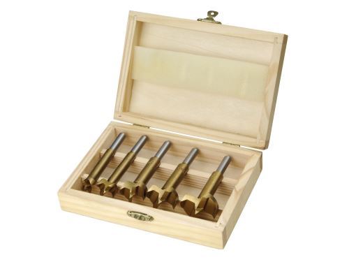 EXTOL CRAFT fraises à bouchonner, pour bois, set de 5pcs, Ø 15-20-25-30-35mm 44016