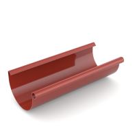 BRYZA Gouttière, gouttière en PVC Ø 100 mm, longueur 4M, Rouge RAL 3011