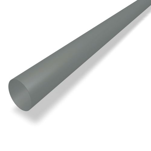 PREFA Descente en aluminium Ø 100 mm, longueur 3M, Gris clair P10 RAL 7005
