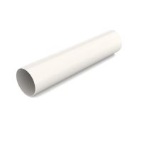BRYZA Tuyau de descente sans collerette en plastique Ø 90 mm, longueur 3M, Blanc RAL 9010