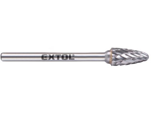 EXTOL fraise carbure, arc arrondi, ⌀6 x 13 mm, queue ⌀3 mm, coupe moyenne (double-cut) 8703853
