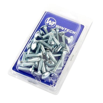 Boulon à tête ronde DIN 603 M6 x 25 ZB - Paquet de 35 pcs