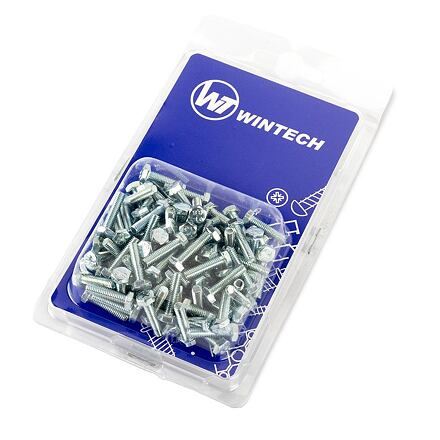 Boulon DIN 933 8.8 M6 x 10 ZB - tête hexagonale - Paquet de 100 pcs