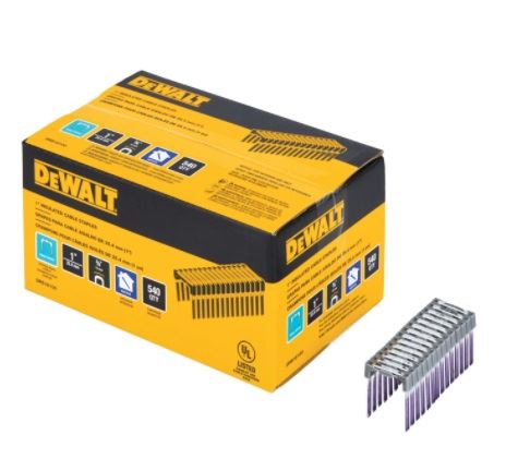 DeWALT Agrafes pour câbles 25 x 19 mm (540 pcs) DRS18100