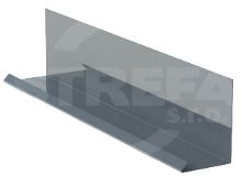 Bande de solin pour combinaison avec couvre-joint RŠ 250, Prefalz stucco, Anthracite P.10 RAL 7016