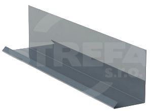 Bande de solin pour combinaison avec couvre-joint RŠ 250, Prefalz stucco, Anthracite P.10 RAL 7016