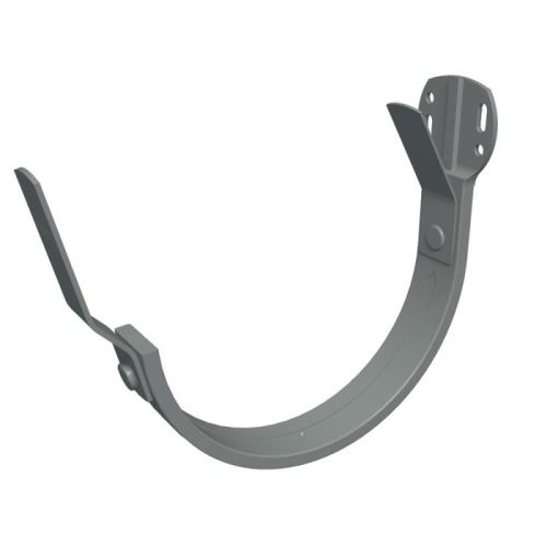 Crochet de gouttière corniche/fronton PREFA aluminium Ø 125 mm, Gris clair P10 RAL 7005