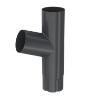 BRYZA Branchement de descente galvanisé Ø 90 mm, Anthracite RAL 7021