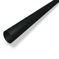 PREFA Descente aluminium Ø 100 mm, longueur 3M, Noir P10 RAL 9005