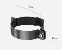 BRYZA Collier de descente galvanisé Ø 90 mm, Brun RAL 8017 (1)