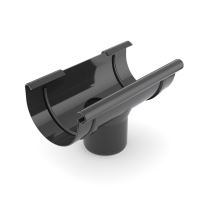 BRYZA Embout en plastique Ø 75/63 mm, Noir RAL 9005