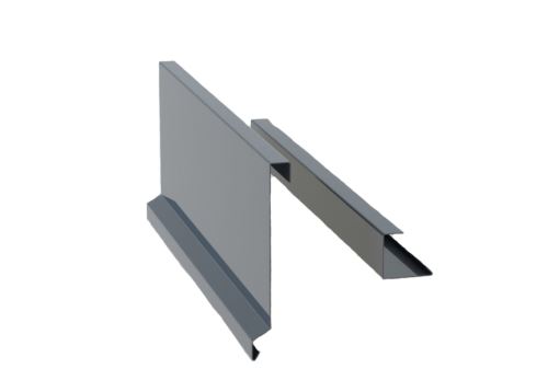 Bordure coupe-vent pour bardeau plastique RŠ 375, CLR bi-couleur, Anthracite RAL 7016