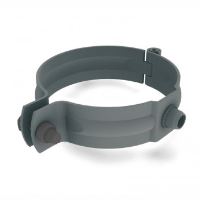 Collier de descente PREFA aluminium Ø 80 mm, Gris clair P10 RAL 7005