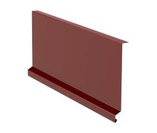 Bandeau d'égout sous tuile de rive RŠ 250, Prefalz stucco, Rouge foncé P.10 RAL 3009