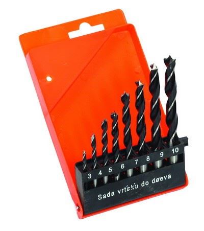 Set de forets à bois 3,4,5,6,7,8,9,10mm / paquet 1 pcs