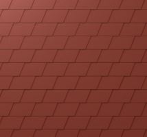 Tuile DS.19 PREFA à agrafures, stucco, Rouge foncé P10 / paquet 5 m²