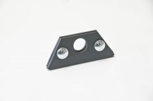 Support uni-tube galvanisé pour arrêt-neige, toiture à joint debout, fixe, anthracite