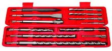 Set burins et forets - 12 pcs / emballage 1 pc