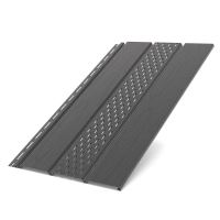 BRYZA panneau de plafond de toiture perforé en plastique, longueur 3M, largeur 305 mm, Anthracite RAL 7021