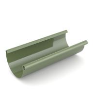 BRYZA Gouttière, gouttière en plastique Ø 75 mm, longueur 3M, Vert RAL 6020
