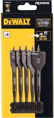DeWalt Porte-embouts + forets plats à bois Extreme, 5 pcs DT70832