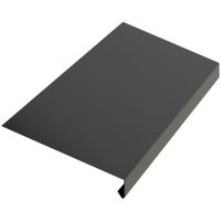 Bavette de gouttière RŠ 250, PREFA aluminium coloré double face, Anthracite RAL 7016