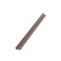 BRYZA profil "J" en plastique, longueur 3M, Marron RAL 8017