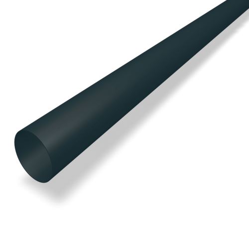 PREFA Tuyau de descente en aluminium Ø 80 mm, longueur 3M, Anthracite P10 RAL 7016