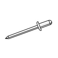 Rivet PREFA Alu 4 x 10 mm, Rouge brique