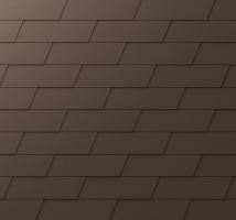 PREFA bardeau de façade XL, finition stucco, Brun militaire - kaki P.10 / paquet 1 m2 PREFA bardeau de façade XL, finition stucco, Brun militaire - kaki P.10 / paquet 1 m2
