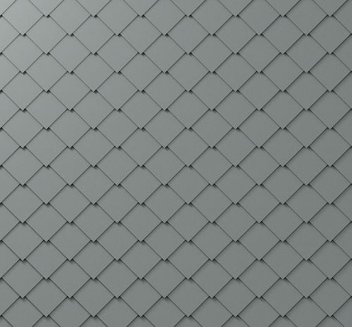 PREFA panneau de façade 29x29, finition stucco, Gris clair P.10 / paquet 1 m2