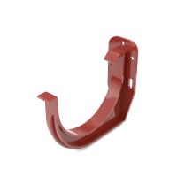 BRYZA Crochet de gouttière PVC corniche/frontale Ø 100 mm, Rouge RAL 3011
