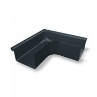 Angle extérieur de gouttière carré PREFA 90°, aluminium, largeur 86 mm, Anthracite P10 RAL 7016