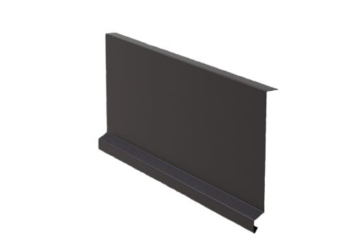 Bandeau de rive sous tuile de rive RŠ 250, Tôle galvanisée laquée, Marron foncé RAL 8019