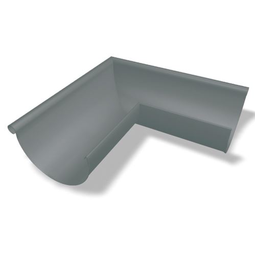 PREFA angle extérieur de gouttière 90° aluminium Ø 150 mm, Gris clair P10 RAL 7005