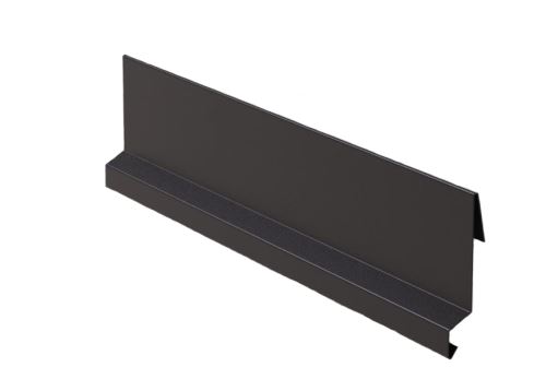 Bordure coupe-vent crochetable RŠ 167, Zinc peint, Marron foncé RAL 8019