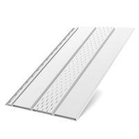 BRYZA panneau de plafond de toiture perforé en plastique, longueur 3M, largeur 305 mm, Blanc RAL 9010