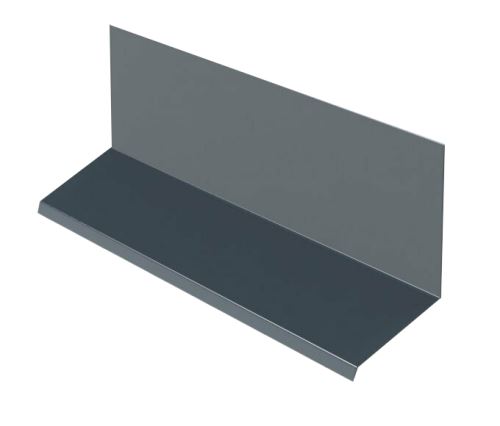 Profilé supérieur pour combinaison avec couvre-joint RŠ 250, Tôle galvanisée laquée, Anthracite (RAL 7016)