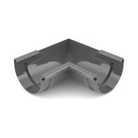 BRYZA Coin de gouttière intérieur en plastique Ø 150 mm, Anthracite RAL 7021