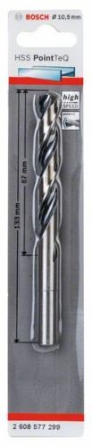 BOSCH Foret hélicoïdal HSS PointTeQ 10,5 mm (queue réduite) 2608577299