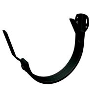 PREFA crochet de gouttière à corniche/avant en aluminium Ø 125 mm, Noir P10 RAL 9005