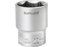 FORTUM douille 1/2", 22 mm, L 38 mm 4700422